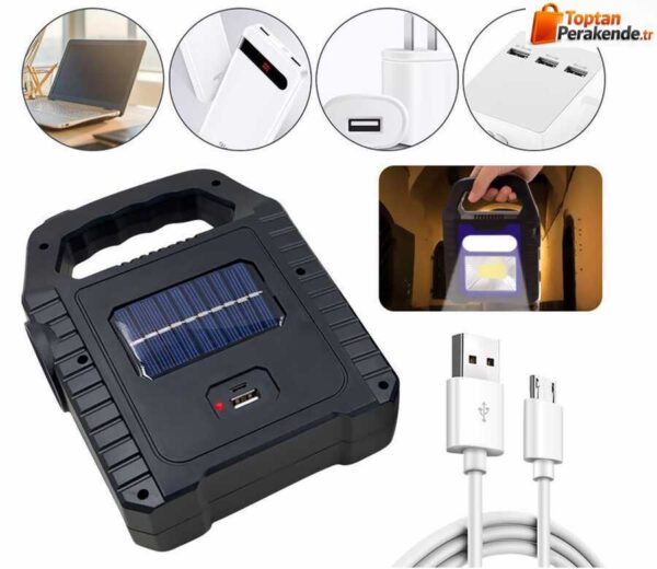 Cata CT-9955 Hazar Şarjlı Güneş Enerjili Solar Led El Feneri
